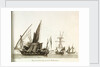 Divers Corsaires de la Mediterranee. Plate 3 in Collection de Toutes les Especes de Batimens... 1ere Livraison by Baugean