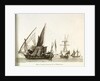 Divers Corsaires de la Mediterranee. Plate 3 in Collection de Toutes les Especes de Batimens... 1ere Livraison by Baugean