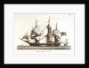Fregate Anglaise en panne. Plate 29 in Collection de Toutes les Especes de Batimens... 3eme Livraison by Baugean