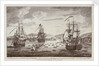 Attack by the British Fleet at Port Andre, on the Island of Belle Isle, 8 April 1761 by R. Short