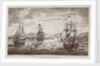 Attack by the British Fleet at Port Andre, on the Island of Belle Isle, 8 April 1761 by R. Short