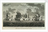 Twelve Prints of Sea Engagements. The Defeat of a French Squadron, commanded by Monsr de la Clue, off Cape Lagos, on the 18th of August 1759, by a Squadron of his Majesty's Ships under the Command of the Rt Honble Edwd. Boscawen Adml of the Blue by Francis Swaine