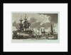 Twelve Views of His Majesty's Ships, &c. in Different Situations. A Calm, with Ships at Anchor, drying their Sails after Wet weather by unknown