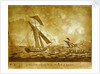A sloop cruising off the Coast of Kent by Haines & Son