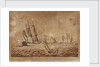 The Royal Sovereign Admiral Cornwallis sailing with a Squadron and Convoy for the West Indies, with a Brisk Gale by Haines & Son