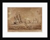 The Royal Sovereign Admiral Cornwallis sailing with a Squadron and Convoy for the West Indies, with a Brisk Gale by Haines & Son