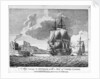 A Ship coming to Spithead, with a view of Cowes Castle by John Cleveley