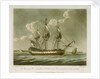 A ship of the line sailing from the Downs with a view of Sandown Castle at Deal by Dominic Serres