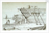 An Indiaman in Barnard's Yard Deptford by Chatfield & Coleman