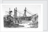 A West Indiaman in Cox & Curlin's yard Limehouse by Chatfield & Coleman