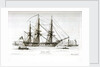 Sketches of Shipping in Portsmouth Harbour, Drawn and Etched by Henry Moses. Aurora 46 Gns. Portsmouth by Henry Moses