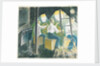 Diving controls two, three men at controls by Eric Ravilious