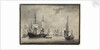 Dutch man-of-war, states yacht and distant shipping in a harbour by Charles Gore
