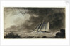 Cutter off a coast in a squall by Charles Gore