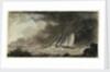 Cutter off a coast in a squall by Charles Gore