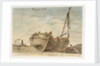 Dover Beach 1815. Three fishing boats by William Payne