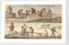 Fishermen on a beach, with horse-cart by William Payne