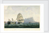 'Belleisle' in tow of the 'Naiad' on 23 October 1805 by P.H. Nicolas