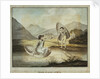'Welsh Corricles': two young gentlemen take to the water in their coracles by WAE