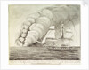 Volcano in the sea, as seen from His Majesty's Ship 'Sabrina', off the Azores, June 19th 1811 by John William Miles