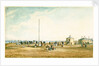 View of coastal batteries, possibly Gun Hill, Southwold, Suffolk by Henry Davy