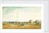 View of coastal batteries, possibly Gun Hill, Southwold, Suffolk by Henry Davy