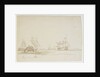 The Battle of the Glorious First of June, 1794; the 'Defence' under tow by a frigate by Nicholas Pocock