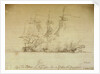 Captain Sir Edward Pellew's 'Nymphe' boards and takes the 'Cleopatra', 18 June 1793 by Nicholas Pocock