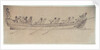 A naval barge with eight oarsmen by Nicholas Pocock