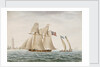 American schooner 'Thetis' in 1794 - Coast of Virginia by G. T.