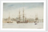 The survey ship HMS 'Beagle' in Sydney harbour by Owen Stanley