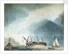 HMS 'Phoebe' aground by British School