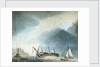 HMS 'Phoebe' aground by British School