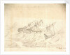 HMS 'Boscawen' in a hurricane off the Bermudas, 22 October 1854 by C. Royle