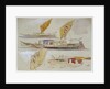 Studies of Venetian craft by Edward Lear