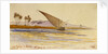 Near Gebel es Silsilas, Egypt by Edward Lear