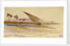 Near Gebel es Silsilas, Egypt by Edward Lear