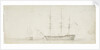 The 'Royal William' at anchor by Oswald Walter Brierly
