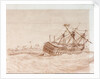 The loss of HMS 'Conqueror' by George Pechell Mends