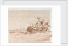 The loss of HMS 'Conqueror' by George Pechell Mends