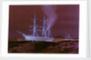 HMS 'Discovery' forcing a passage through the ice by William Frederick Mitchell