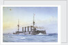 Armoured cruiser HMS 'King Alfred' (1901) by William Frederick Mitchell