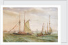 Yachts off Southsea 1895 by E.P. Bedwell
