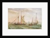 Yachts off Southsea 1895 by E.P. Bedwell