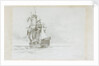 HMS 'Marlborough' by Eduardo de Martino