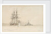 HMS 'Hercules' and 'Devastation' by Eduardo de Martino