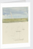 Three yachts at sea in the hazy distance with graphite sketches of yachts below by William Lionel Wyllie