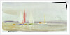 Three yachts and a cabin cruiser by William Lionel Wyllie