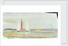 Three yachts and a cabin cruiser by William Lionel Wyllie