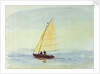 Sailing dinghy by William Lionel Wyllie